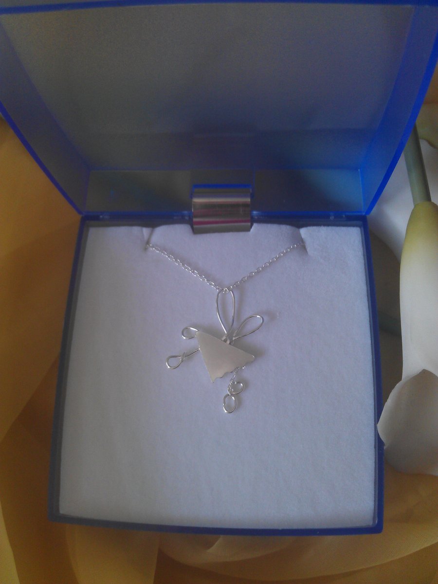 Fairy sterling silver necklace