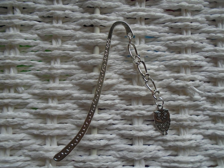 Silver Plated Owl Bookmark 