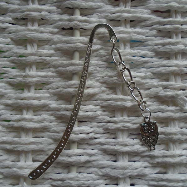 Silver Plated Owl Bookmark 