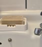 Draining Soap Dish with Drip Tray - Two-Part Bar Soap Holder - Made in the UK