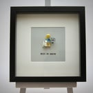 Best in Show mini Figure framed picture 25 by 25 cm