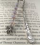 Unicorn bookmark with lilac beads  - Image 1