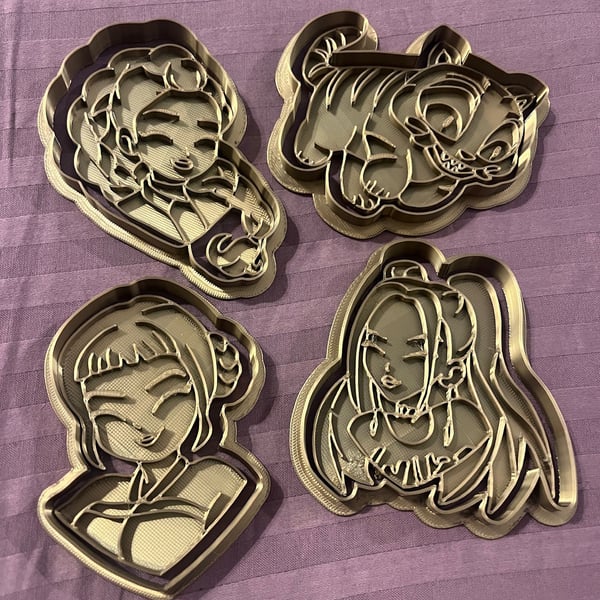 K Pop Demon Hunters Huntrix Cookie Cutter Set x 4 Designs