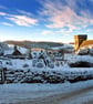 Snowshill Village Winter Landscape Cotswolds Photograph Print