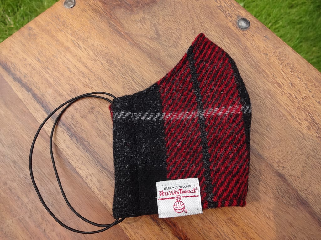 Harris Tweed Face Mask size MEDIUM