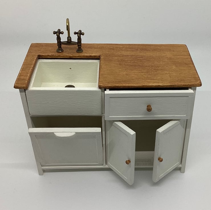 1:12 scale dolls house kitchen sink petite - Folksy