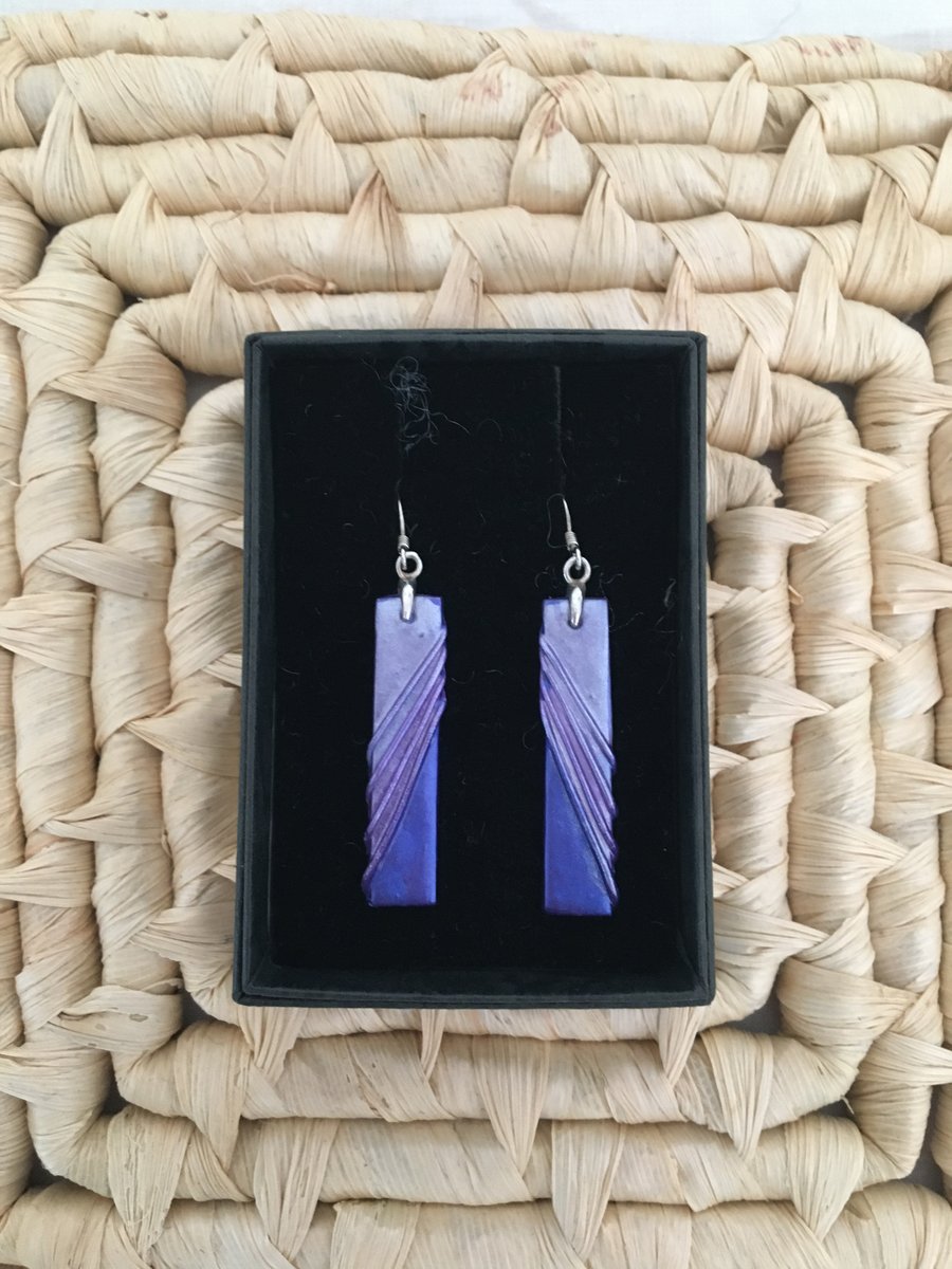 Lavender Toned Drop Earrings