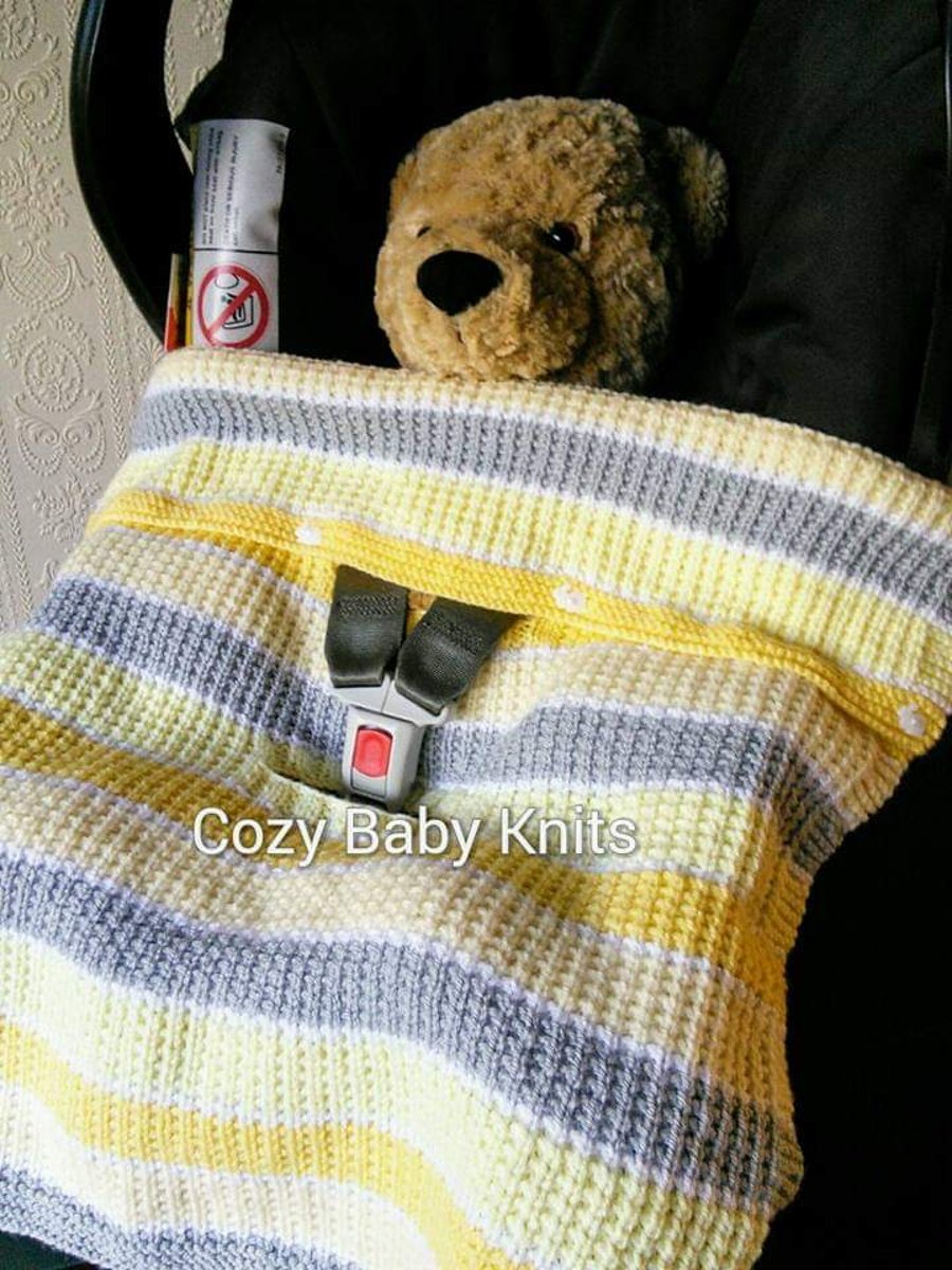 First size baby car seat blanket