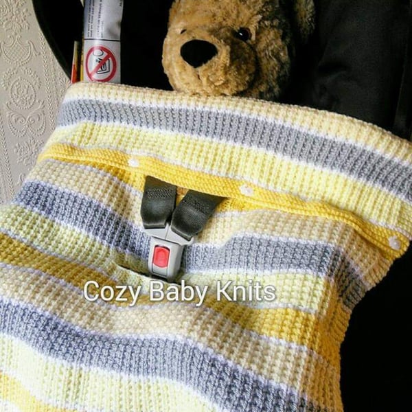 First size baby car seat blanket