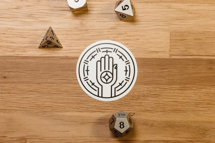 Cleric Sticker - accessories for D&D players