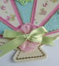 Fan shaped Butterfly birthday, blank card. - Image 3