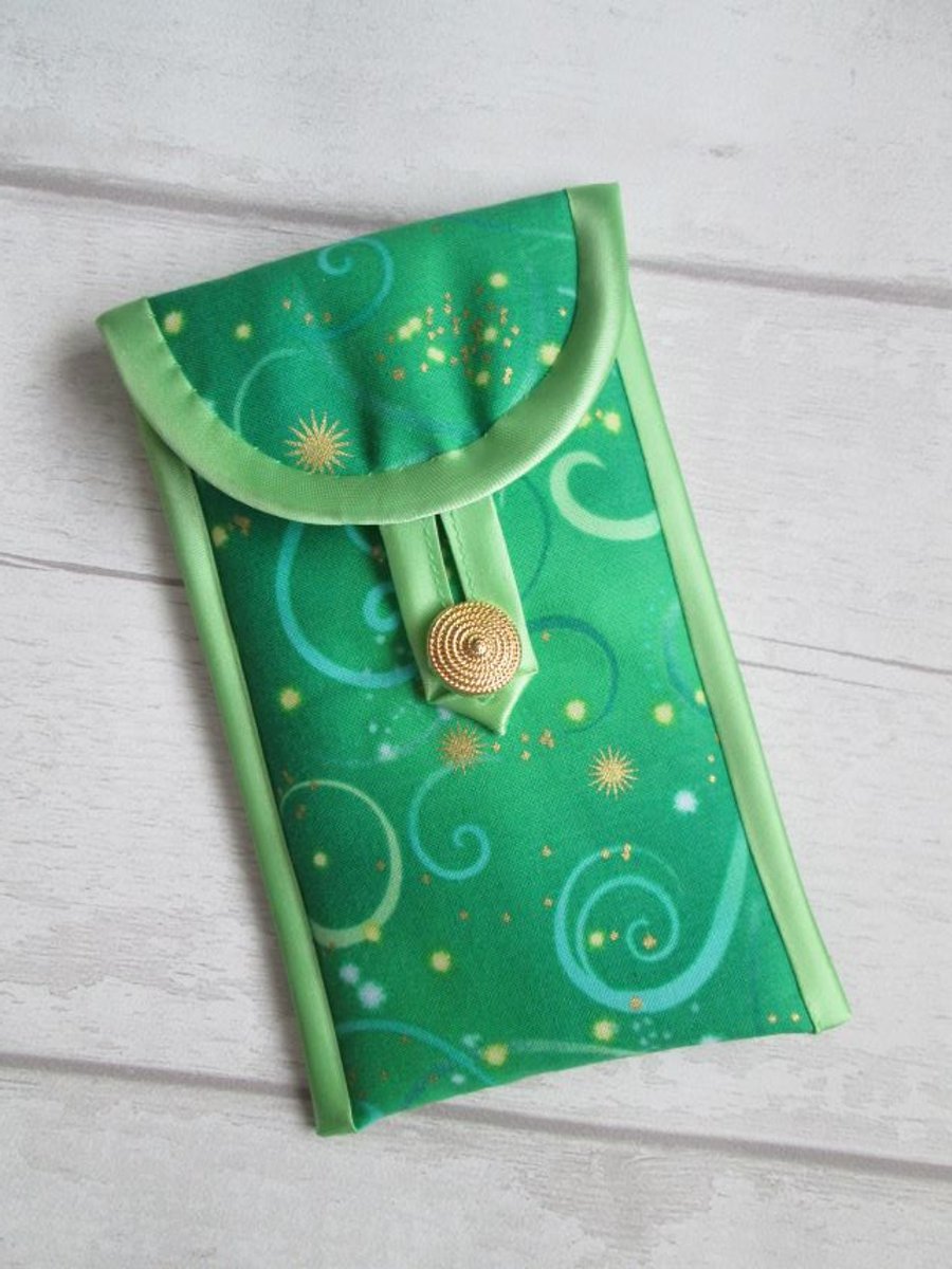 SOLD - Green Swirl Glasses or Phone Case
