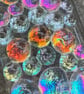 Fused Glass "Rainbow" Bubble Pendant - Handmade Glass  - Image 3