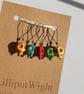 Colourful Halloween Skull stitch markers - Image 2