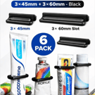 Tube Squeezer Pack of 6 - 3-45mm - 3-60mm - For Toothpaste, Paint & Cream