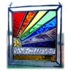 Rainbow Beach Stained Glass Suncatcher Handmade 011