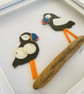 Framed Beach Plastic Atlantic Puffins - Image 3