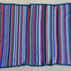 Crochet Lap Blanket. Crochet Throw. Baby Cot Blanket. Blue Purple Blanket