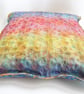 Cushions - Botanical Cushion with a Monstera Leaf and Free Machine Embroidery  - Image 5