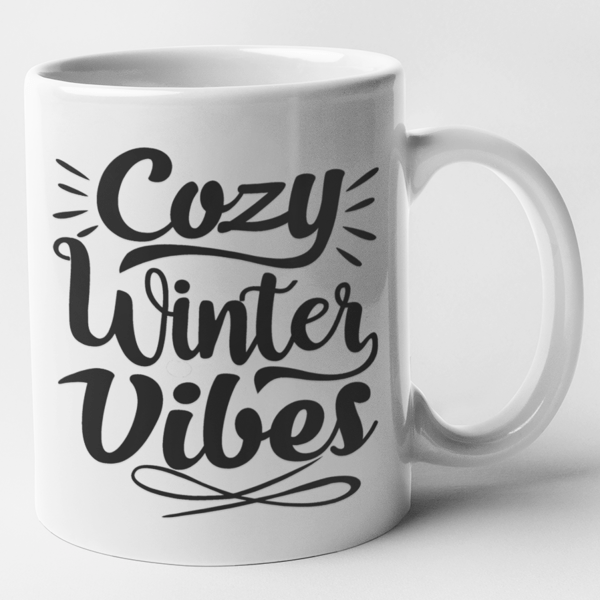 Cozy Winter Vibes Christmas Mug - Funny Novelty Christmas Mug Gift