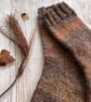 Hand Spun Hand Knitted Autumn Wool Socks - Image 3