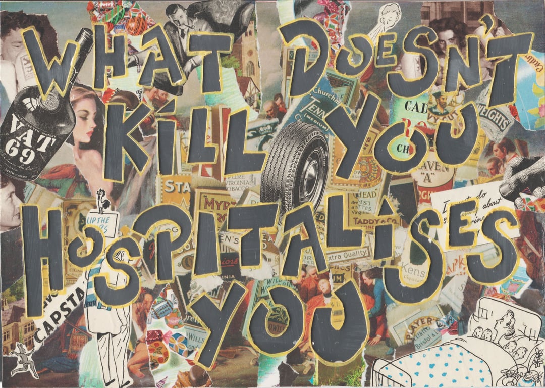 What Doesn't Kill You Original Demotivational Collage, Framed