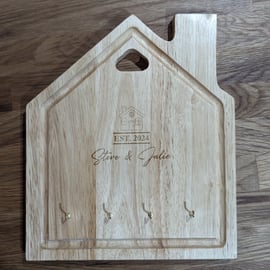 New House Gift, New Home, Moving In Gift, House Chopping Board, Personalised Cho