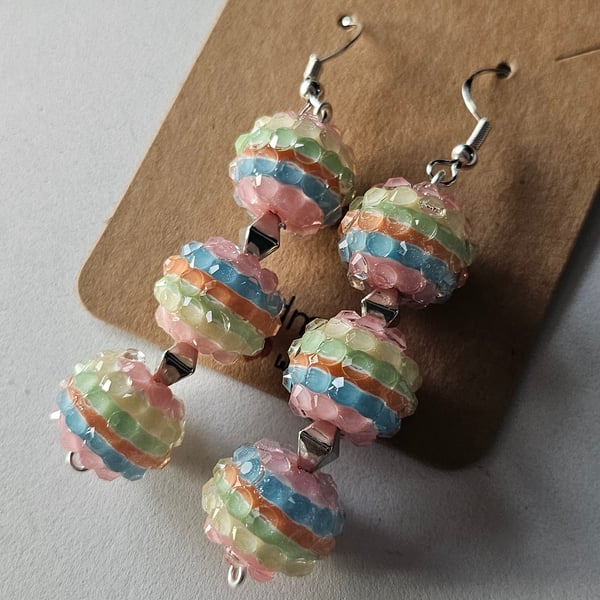 Candy Floss Earrings Folksy