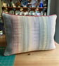 Rosanna cushion: Pastel Pink. Handwoven in Wales - Image 4