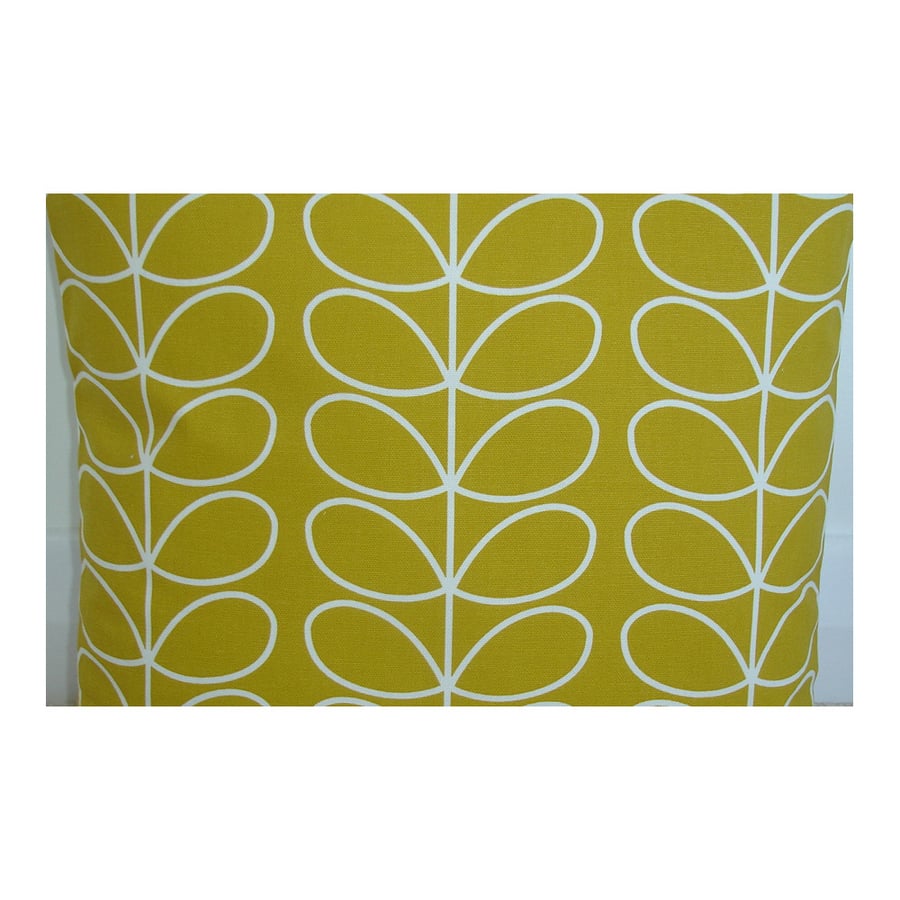 Placemat Yellow Ochre Stem Leaves Place Mat 16"x12" Mustard