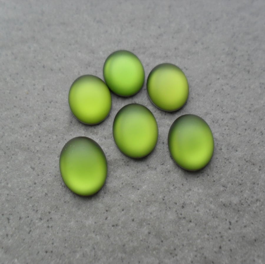Green Luna Cabochons 