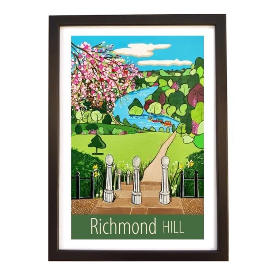 Richmond Hill travel poster print by Susie West