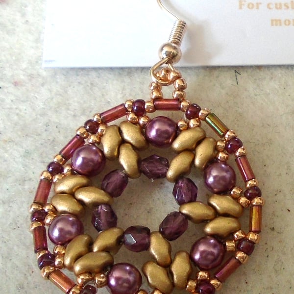 1920s-style bead earrings (customisable)