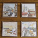 Newcastle Transport Christmas Coasters