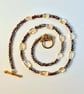 Citrine Nugget Necklace With Faceted Glass - Handmade In Devon - Image 2