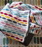 Modern Vintage Hues Crochet Blanket - Image 2