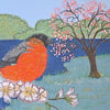 For RA. Bullfinch and Cherry blossom