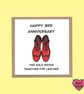 3rd wedding anniversary card for leather - Image 1