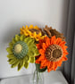 Crochet sunflower,colorful sunflowers,graduation gift,home decor, gift 