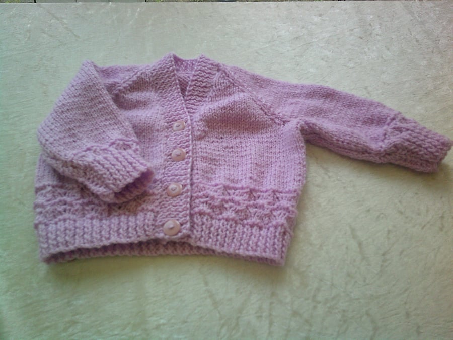 18 inch Pink V neck Cardigan