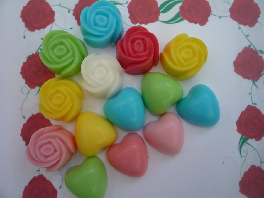 valentine hearts & roses soaps  8