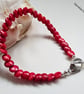 Eco Red Bamboo Coral Bracelet - Image 7