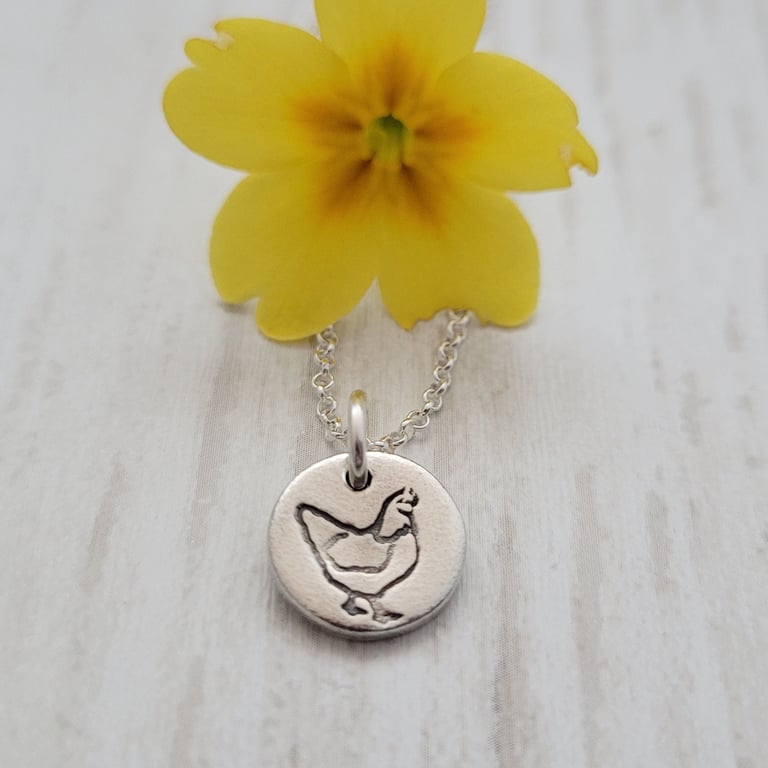 Tiny Chicken Bird Necklace