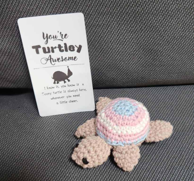 Amigurumi Pride Turtle Trans Pride
