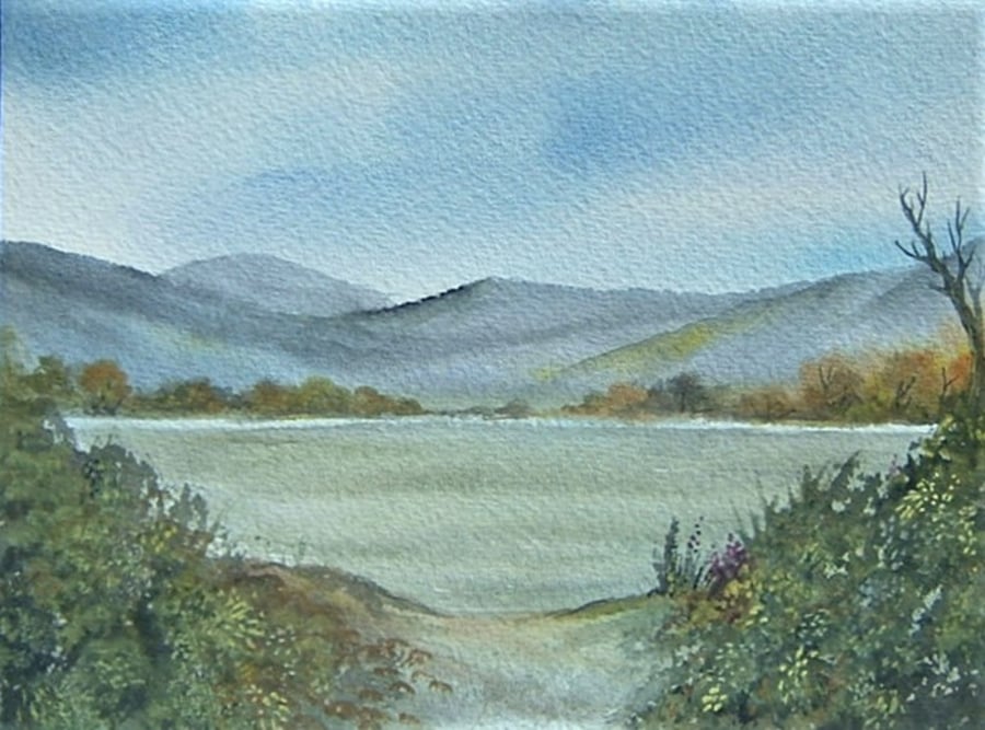 watercolour landscape art painting 8x6 (ref F 482)