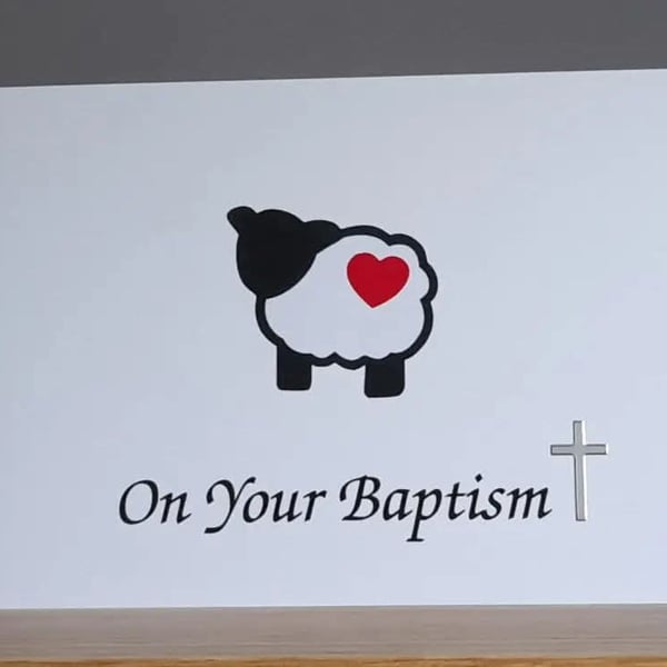 A6 On Your Baptism Greeting Card 