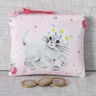 Small purse, coin purse, kittens, cats