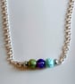 Three Bead Chain Necklace. - Image 3