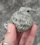 Baby Bird Sculpture, Pearl Green Fledgling Ornament - Image 2