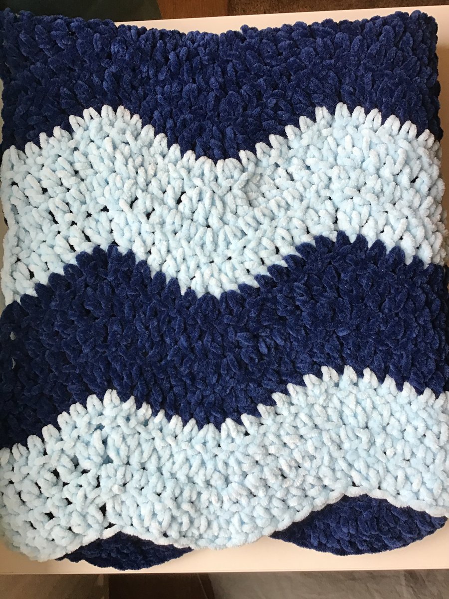 Blue Marshmallow Baby Blanket